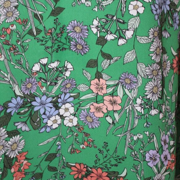Dalia Green Floral Sleeveless Top - Picture 3 of 13